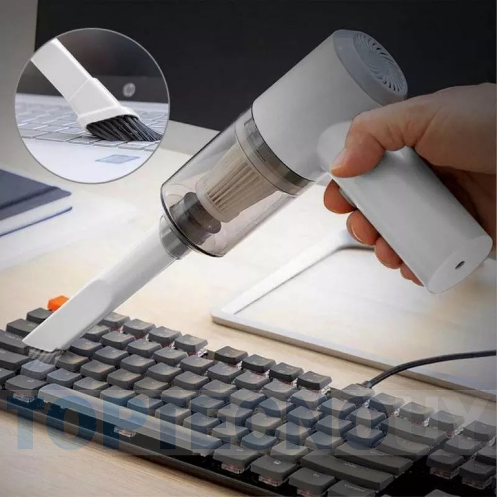 ASPIRADORA PORTATIL INALAMBRICA RECARGABLE PARA AUTO HOGAR USB-C