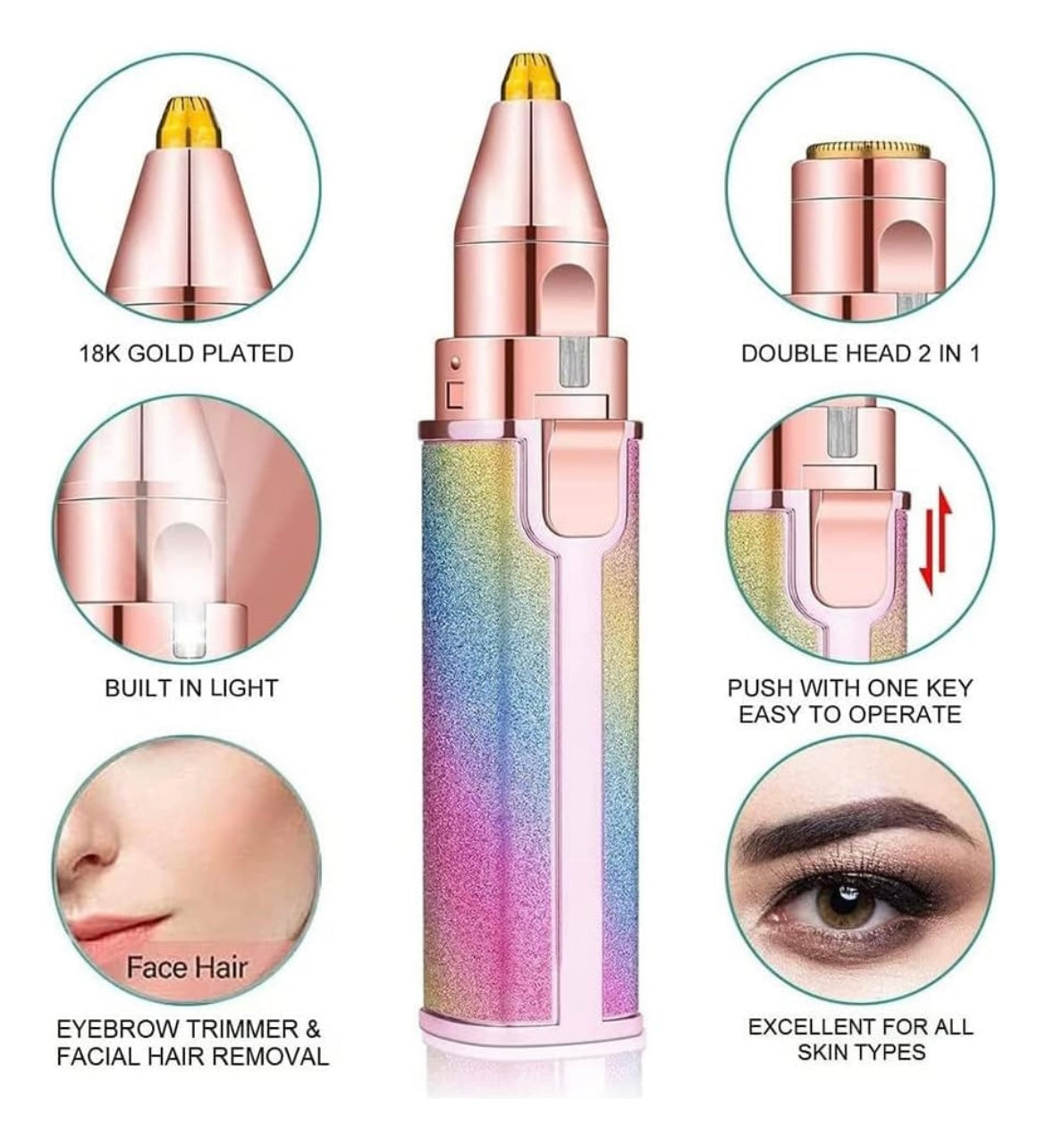 DEPILADOR FACIAL 2EN1