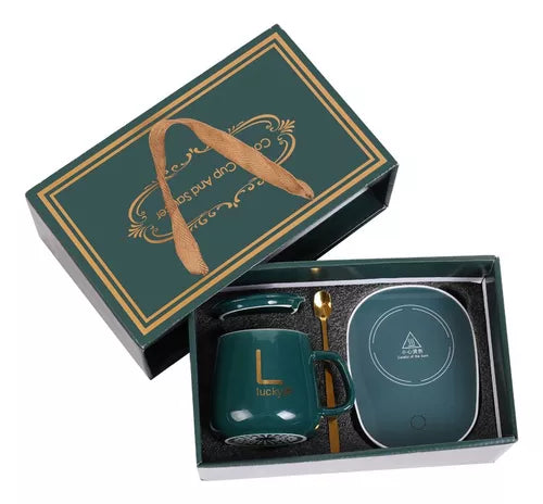 TAZA CERAMICA CON BASE CALENTADORA INTELIGENTE