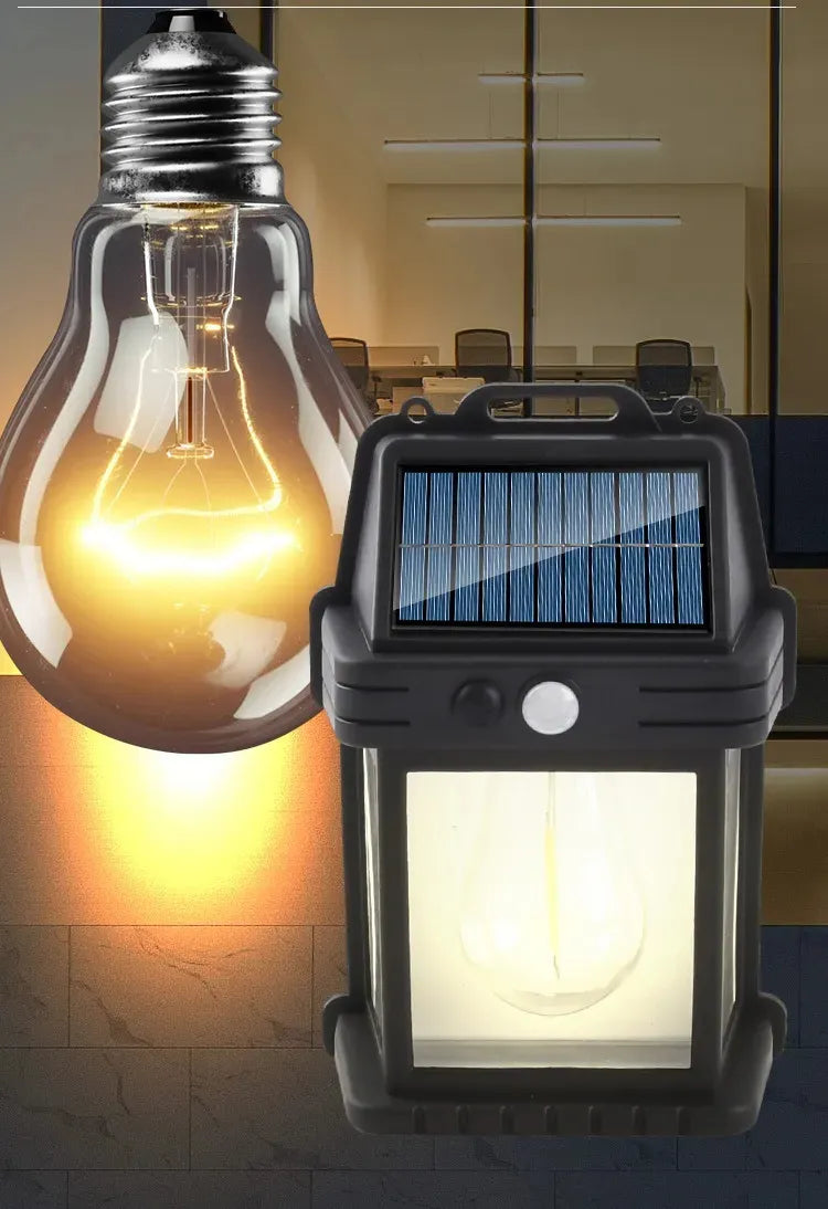 Farol De Pared Luz Led Solar Exterior Jardín Cálida X 2uni Luz Cálida