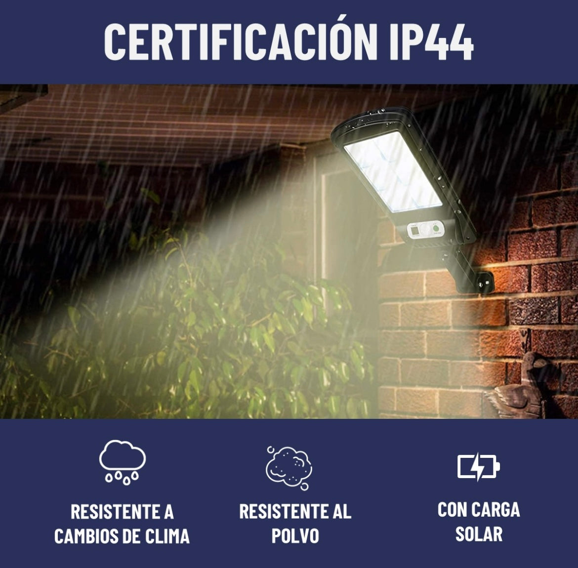 FOCOS SOLAR LED X2