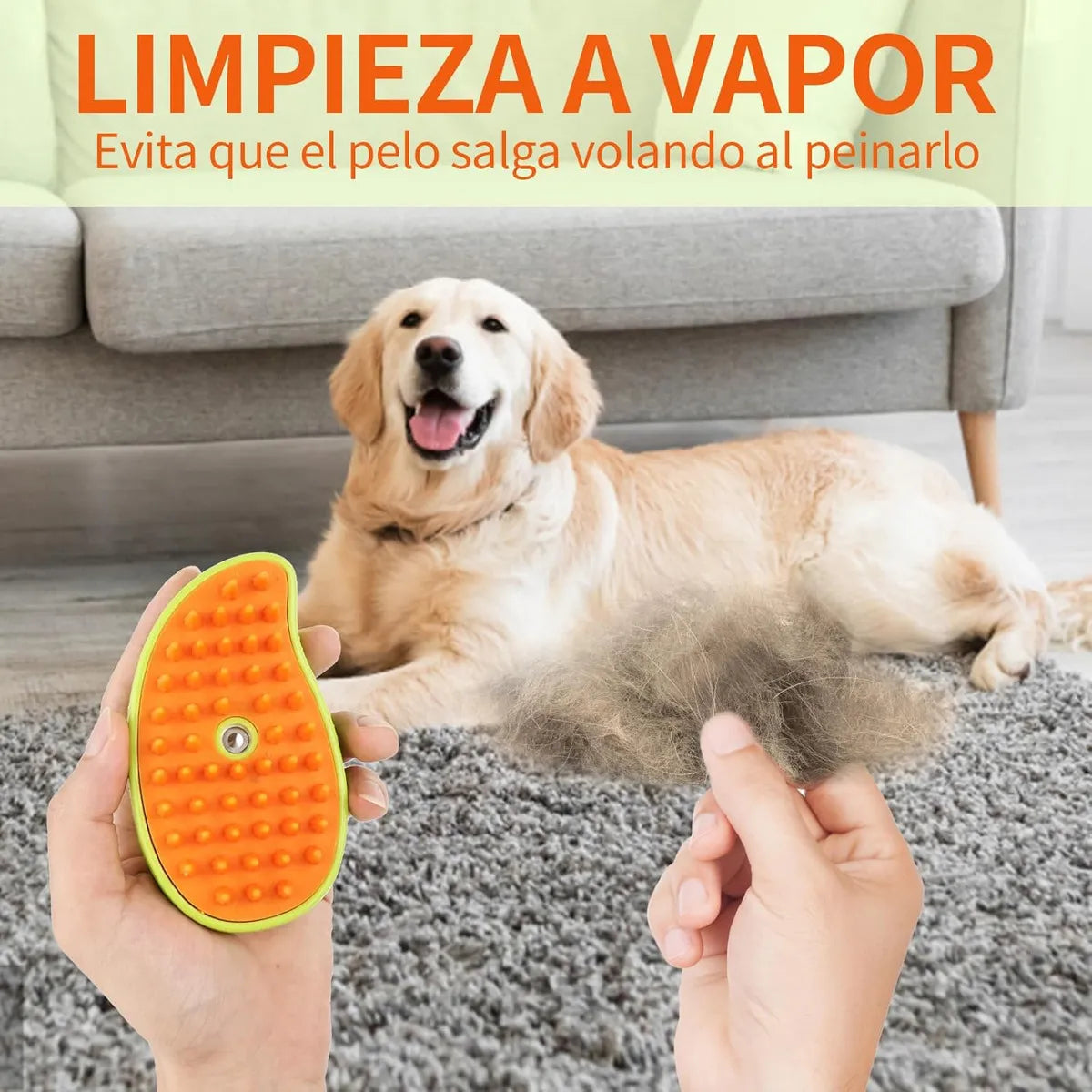 Cepillo De Vapor 3 En 1 Masajeador Para Mascotas Perros O Gatos Eléctrico Alta Calidad