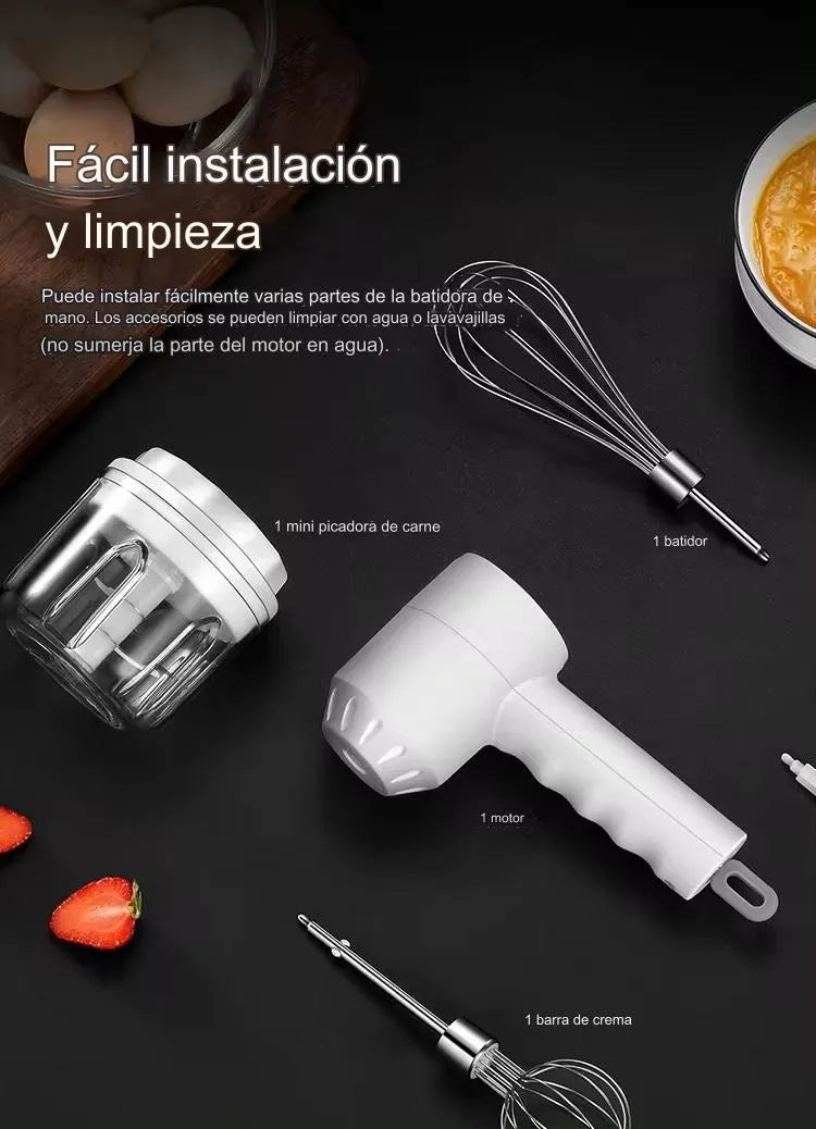 BATIDORA Y PICADORA INALAMBRICA 2EN1